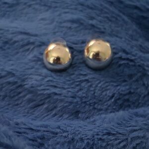 Elegant Gold and Silver Stud Earrings